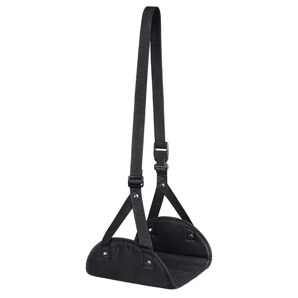 Tappetino portatile per piedi - Tappetino per poggiapiedi da ufficio con cinturino regolabile, amaca per piedi, tappetino per piedi Lazy Man Magic Travel Magic Travel Airplane 