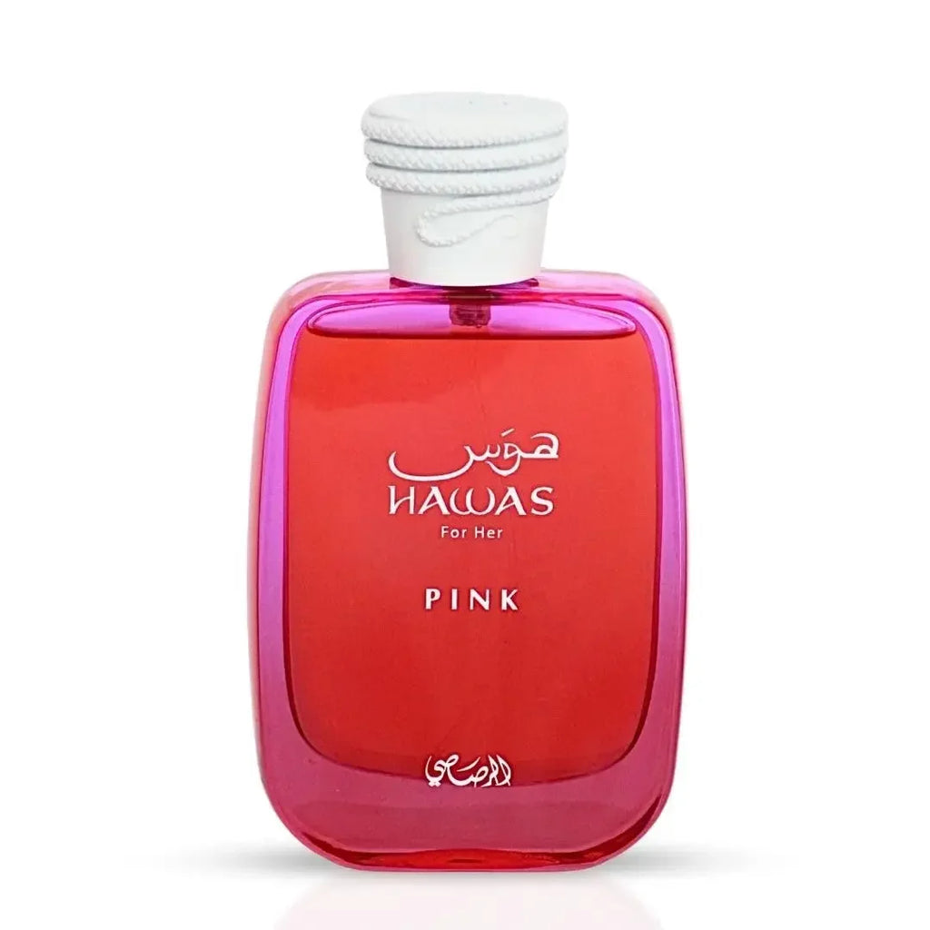 Rasasi Hawas Pink Eau De Parfum 100ml Dolce Floreale Fruttato Profumo Unisex di Lunga Durata Regalo di Lusso per Natale e Ringraziamento 