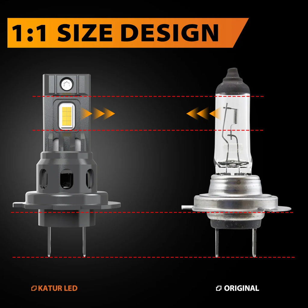 2 lampadine per fari a LED per auto tipo H7, luce bianca solare da 6000K, controllo digitale, uscita da 100 W, per Chrysler 300 Pacifica 200 