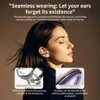 Q108 Auricolari wireless con clip auricolare e traduzione AI, auricolari Bluetooth 6.1, auricolari sportivi con clip, impermeabili IPX5, AI-Bass 