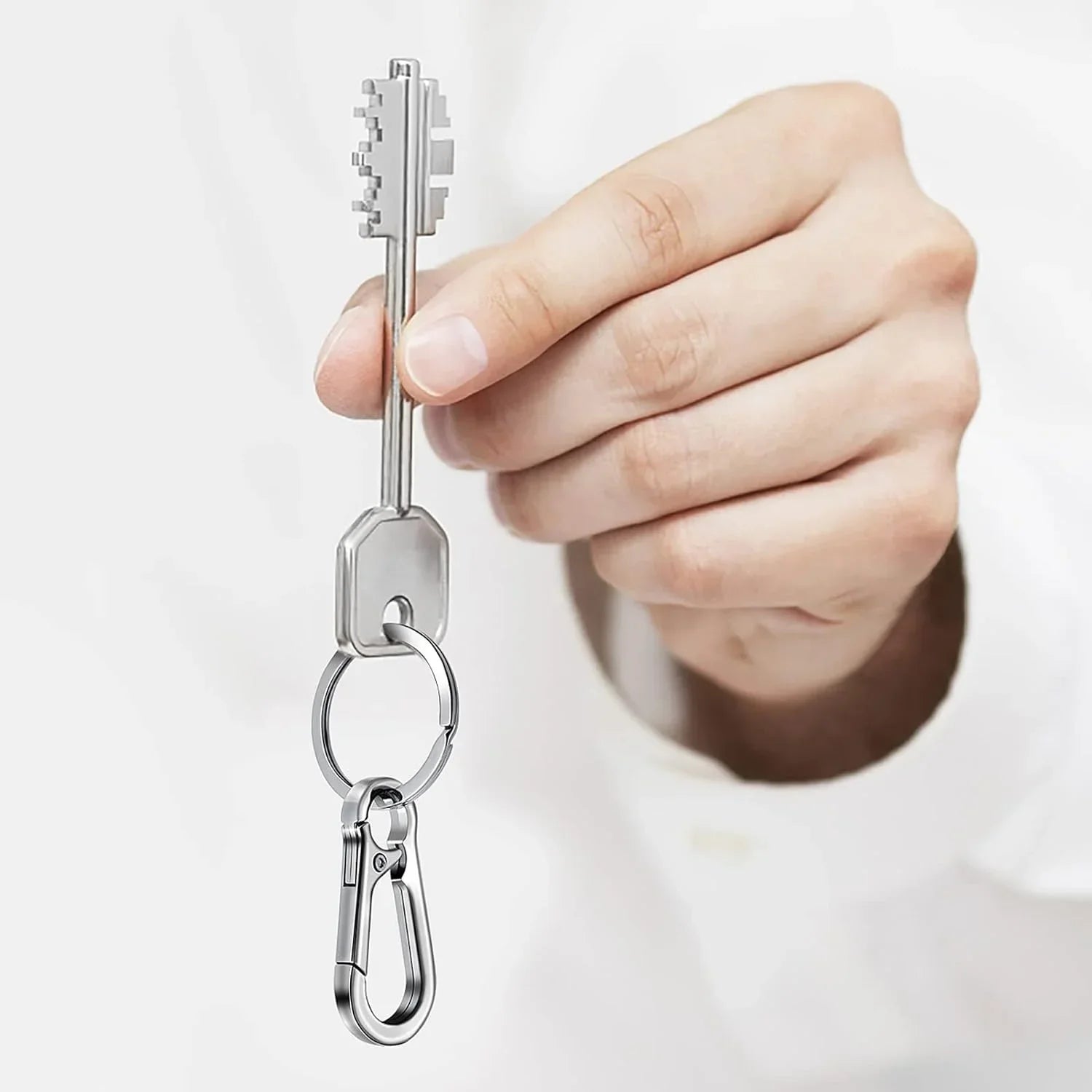 4 pezzi portachiavi con moschettone in metallo a forma di moschettone portachiavi portachiavi clip gancio porta organizzatore per chiavi auto Finder f 