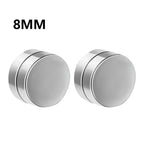 1-12 paia di orecchini a bottone magnetici alla moda, orecchini finti non piercing, regalo per uomo e donna. 