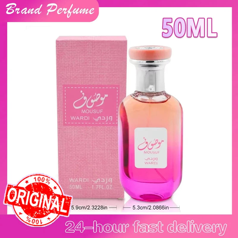 Profumo a lunga durata Smell Perfume EDP 50 ml/1,7 fl. oz Mousuf Wardi Eau de Parfum Spray per donna, floreale e fruttato ricco 