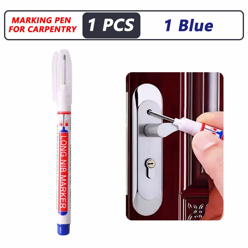 1-40 pezzi 20 mm foro profondo pennarello a punta lunga per penna perforatrice per metallo impermeabile bagno lavorazione del legno decorazione multiuso 