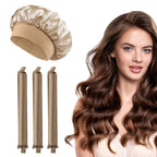 Arricciacapelli senza calore, fascia per capelli, bigodini morbidi senza calore, bigodini per capelli Lazy Curls, ferri flessibili per dormire con cuffia, strumenti per lo styling 