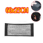 Rete portaoggetti per auto, rete elastica, tascabile, adesivo magico elastico, universale, rete posteriore per bagagliaio, tasca per sedile, organizer per auto 