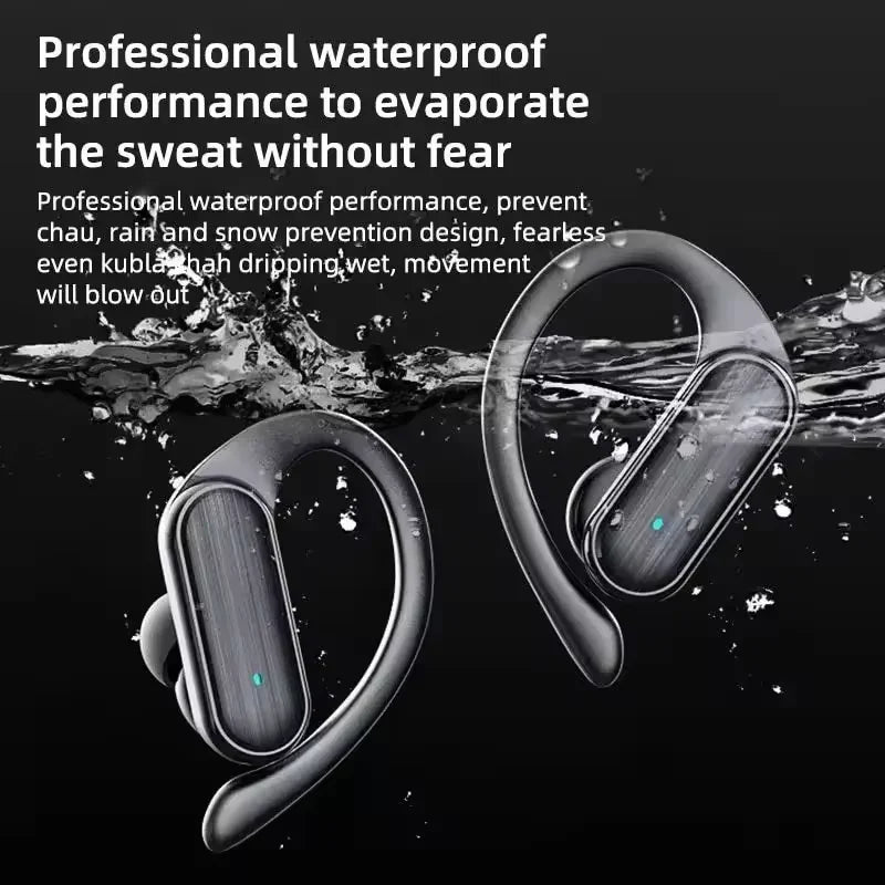 Auricolari originali Sony Bluetooth 5.3 TWS Cuffie HiFi wireless con ganci auricolari per corsa, sport, chiamate, giochi, display LED 