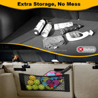 Rete portaoggetti per auto, rete elastica, tascabile, adesivo magico elastico, universale, rete posteriore per bagagliaio, tasca per sedile, organizer per auto 