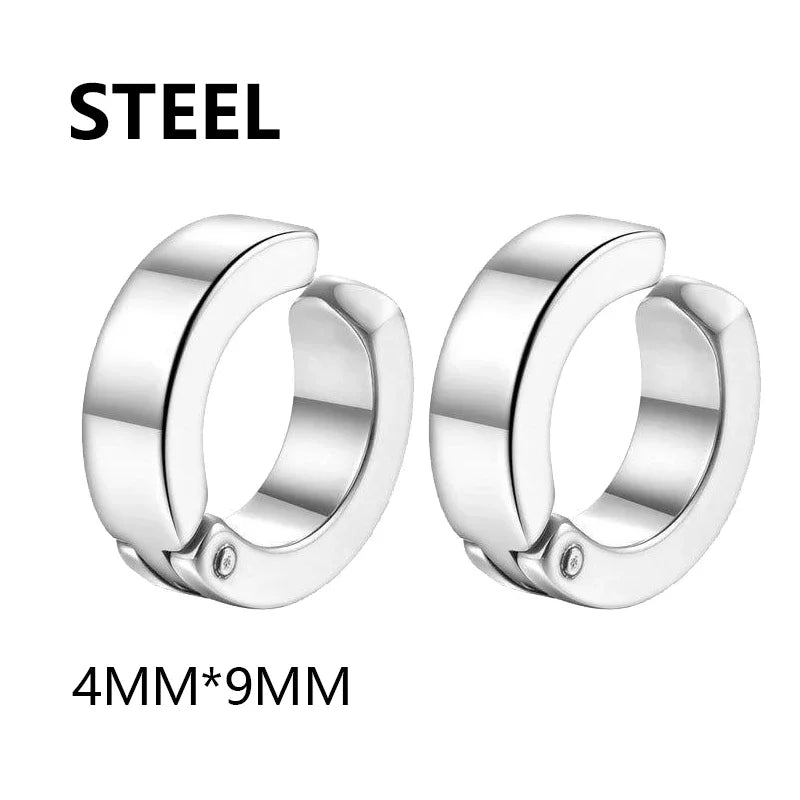 1-12 paia di orecchini a bottone magnetici alla moda, orecchini finti non piercing, regalo per uomo e donna. 