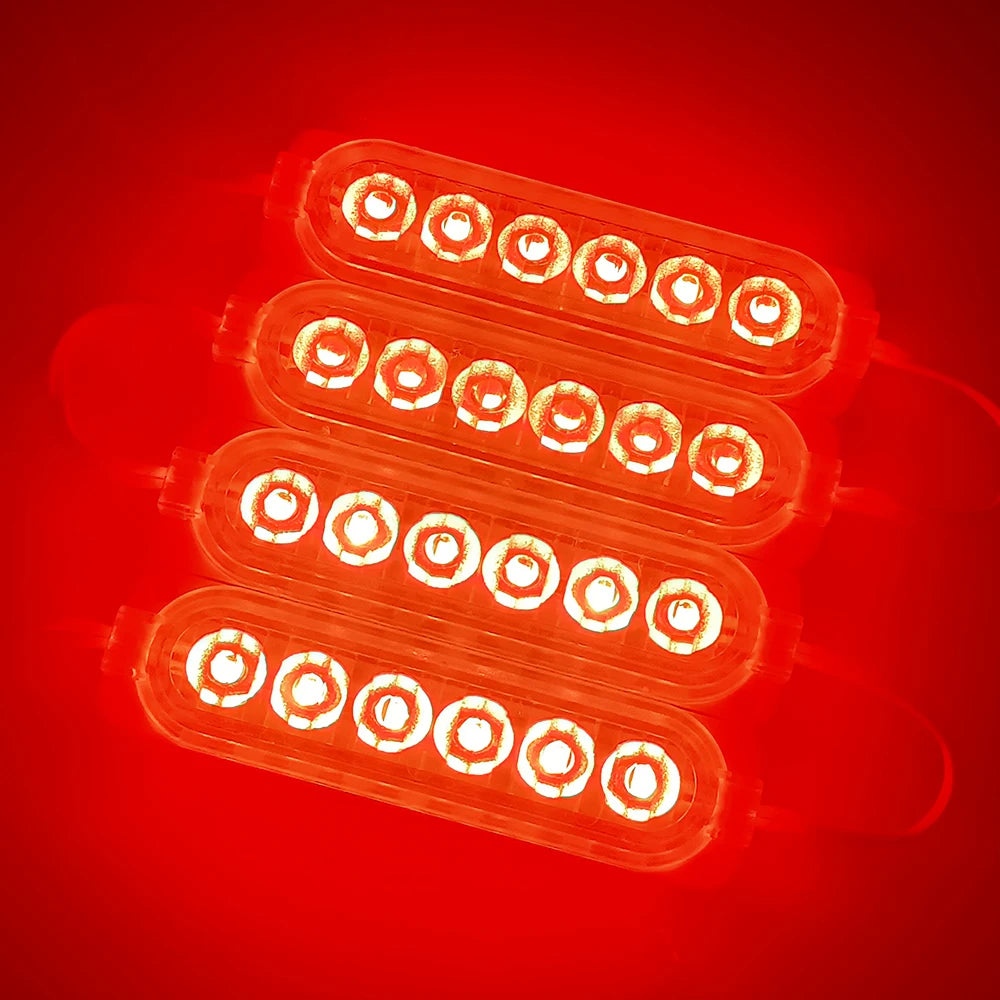 4/10 pezzi 24 V LED modulo luce di segnalazione per camion griglia luci per auto rimorchio furgone SUV indicatore lampeggiante lampadina pubblicitaria