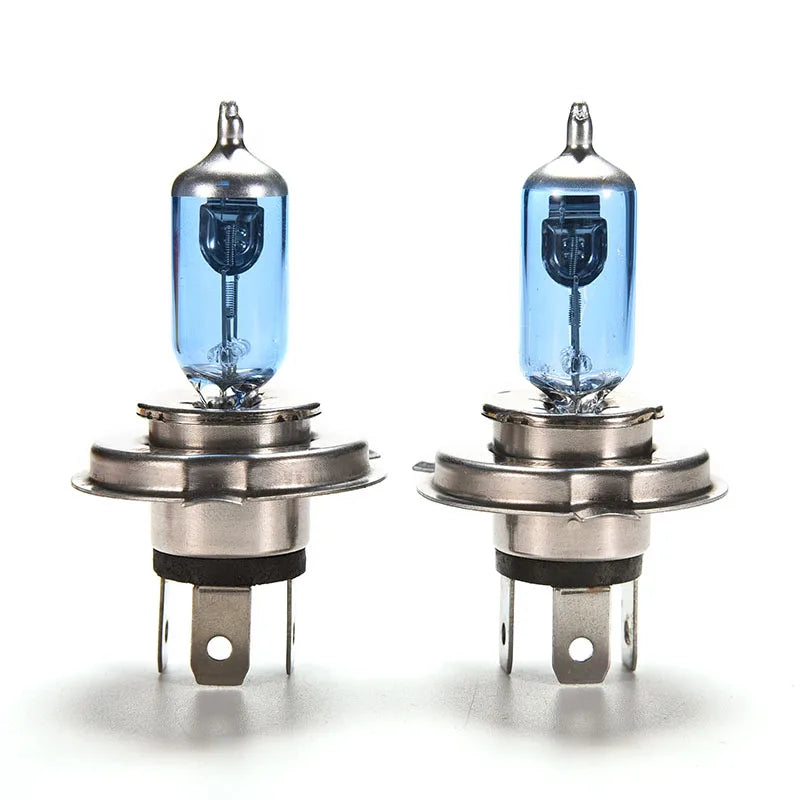 1/2 pezzi Super Bright Lampadine per fari auto H4 100W 12V Lampadina alogena ad alta potenza Fari bianchi Accessori per auto 