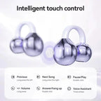 Auricolari wireless SONY con clip e orecchio aperto, Bluetooth 5.4, sport ENC, cancellazione del rumore, leggeri, resistenti al sudore, con microfono, per l'uso quotidiano 
