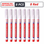 1-40PCS 20mm Deep Hole Long Nib Head Markers For Metal Perforating Pen Waterproof Bathroom Woodworking Decoration Multi-Purpose