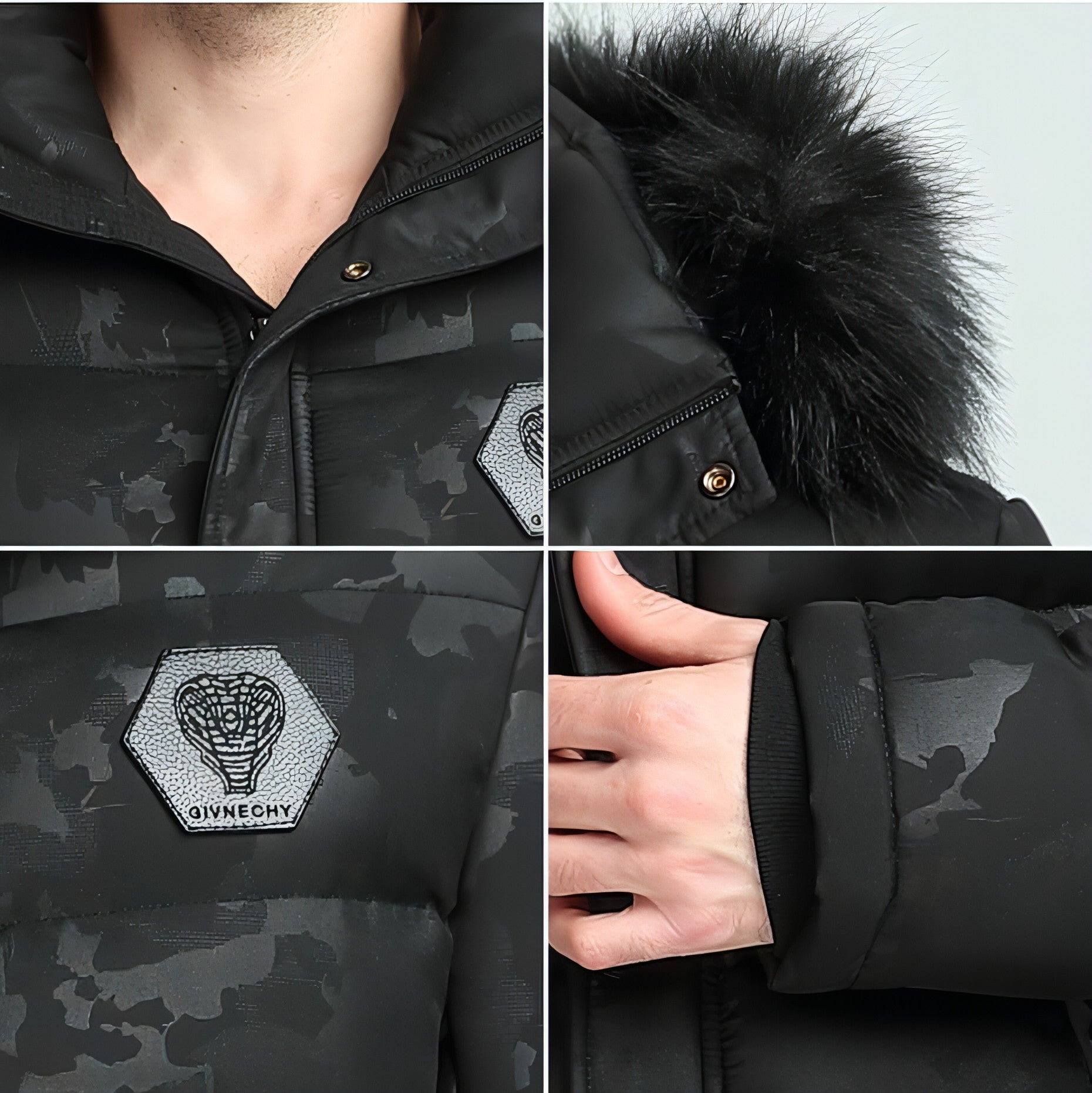 Abbigliamento invernale corto e spesso da uomo, imbottito in cotone, per esterni, britannico