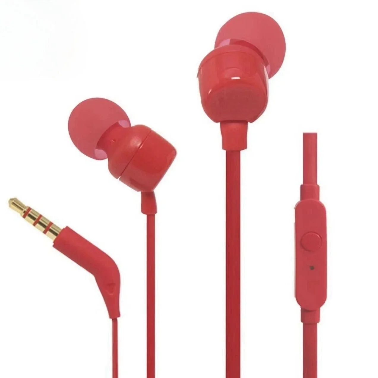 JBL TUNE 110 Cuffie auricolari cablate ufficialmente autorizzate Microfono integrato Interfaccia da 3,5 mm Cuffia auricolare in silicone per chiamate sportive