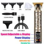 New Retro T9 Hair Clipper For Men, Electric Shaver, Rechargeable Hair Clipper, Portable Cordless Beard Trimmer