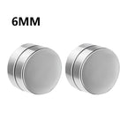 1-12 paia di orecchini a bottone magnetici alla moda, orecchini finti non piercing, regalo per uomo e donna. 