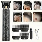 New Retro T9 Hair Clipper For Men, Electric Shaver, Rechargeable Hair Clipper, Portable Cordless Beard Trimmer