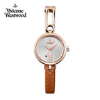 Vivienne Westwood Orologio da donna elegante e raffinato con cinturino in pelle marrone 