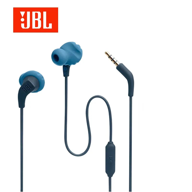 JBL ENDURRUN 2 Cuffie auricolari ufficialmente autorizzate, microfono integrato, cuffie sportive cablate, impermeabili, bassi potenti