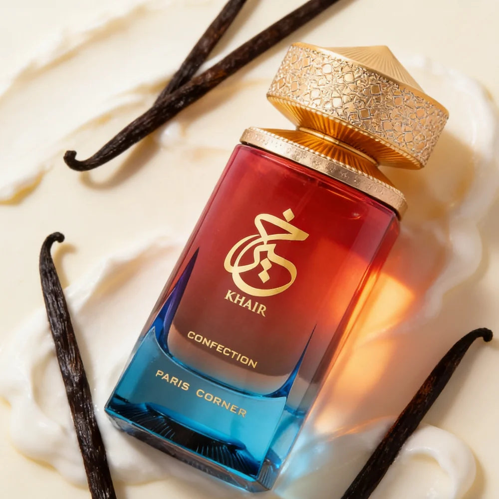 Paris Corner Khair Confection EDP 3.4 Fl Oz,Unisex Daily Sweet Perfume,Pear Jasmine Whipped Cream Vanilla Daily Wear