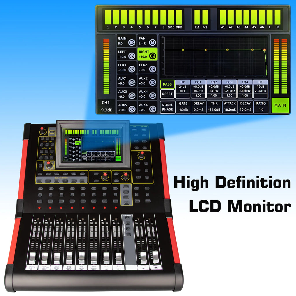 MD12 Professional Mixing Console 12 canali Mezclador Mixer audio digitale per studio/esibizioni dal vivo/chiesa 