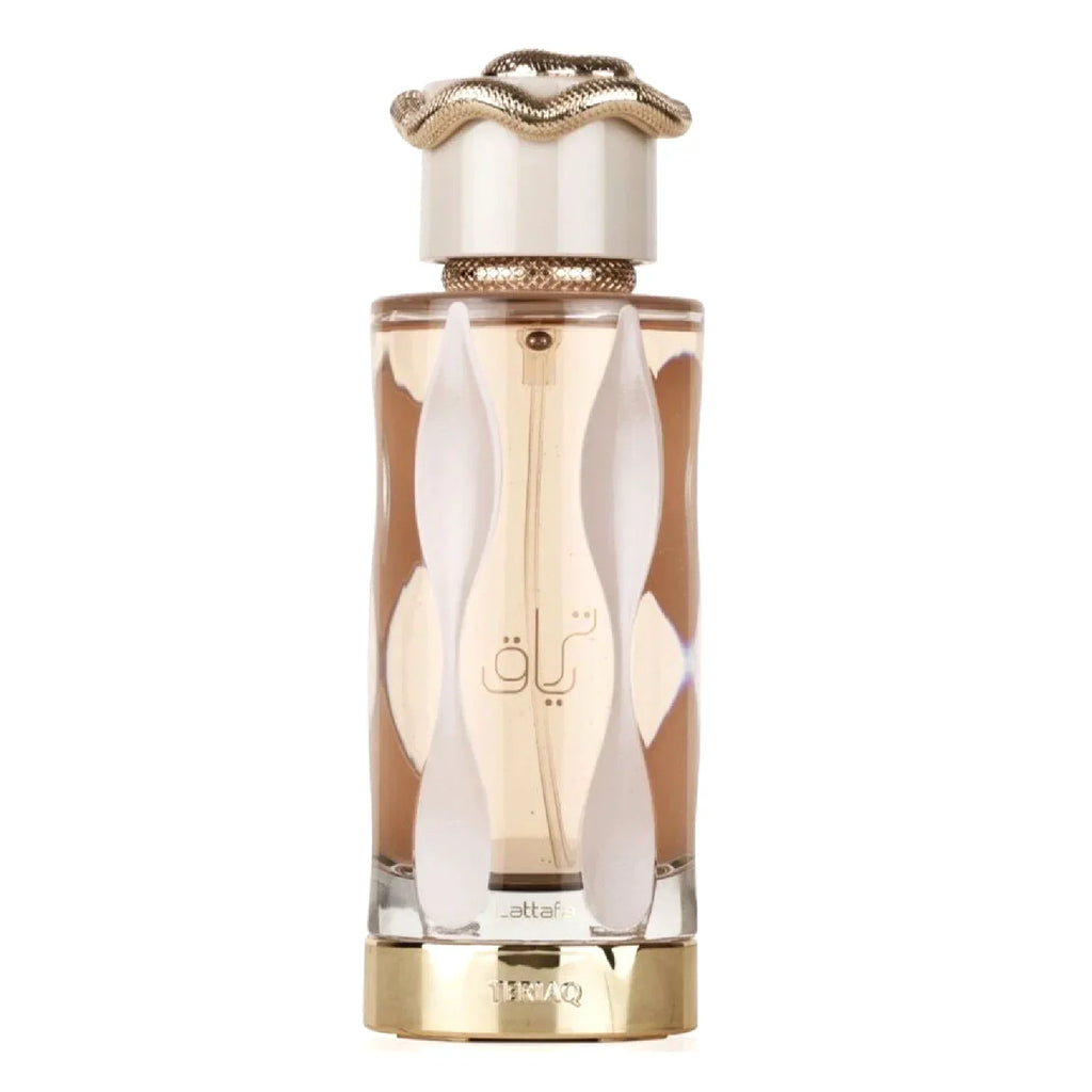 Lattafa Teriaq Eau De Parfum 100ml – Profumo unisex di lunga durata, caldo ambrato e oud, elegante regalo di lusso per Natale 
