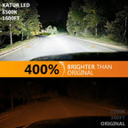 2 lampadine per fari a LED per auto tipo H7, luce bianca solare da 6000K, controllo digitale, uscita da 100 W, per Chrysler 300 Pacifica 200 