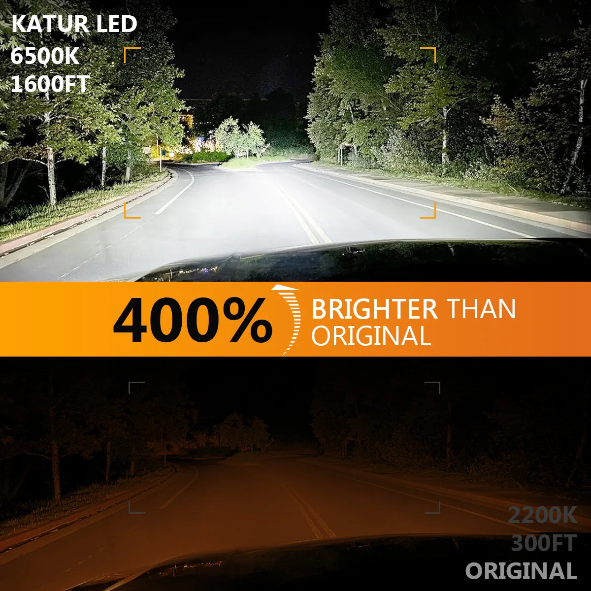 2 lampadine per fari a LED per auto tipo H7, luce bianca solare da 6000K, controllo digitale, uscita da 100 W, per Chrysler 300 Pacifica 200 