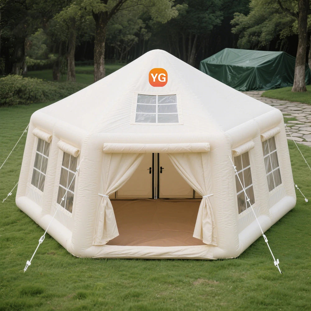 Tenda da campeggio gonfiabile di lusso e confortevole, tessuto Oxford di alta qualità, ampio spazio per avventure all'aperto in famiglia 