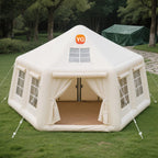Tenda da campeggio gonfiabile di lusso e confortevole, tessuto Oxford di alta qualità, ampio spazio per avventure all'aperto in famiglia 