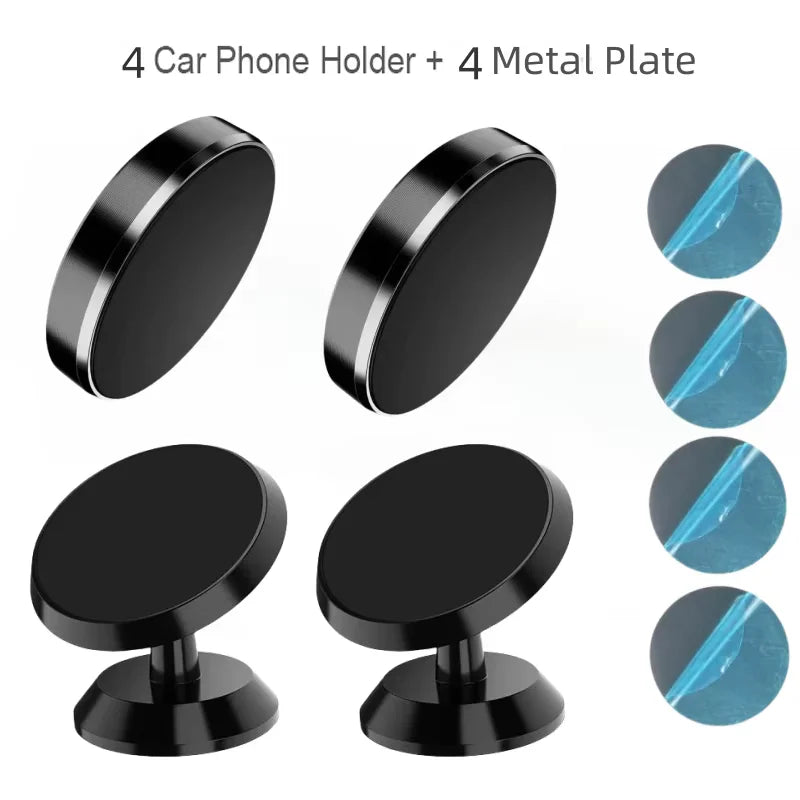 Supporto magnetico per auto per telefono, supporto universale per auto per iPhone, Xiaomi, Huawei, Samsung, adesivo magnetico per auto montato a parete sul cruscotto 