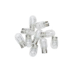 1 set di lampadine di ricambio per fanali posteriori, indicatori di direzione, stop e freni in vetro al quarzo trasparente da 12 V 580 7443 7440 T20 W21/5W, lampada alogena per auto 