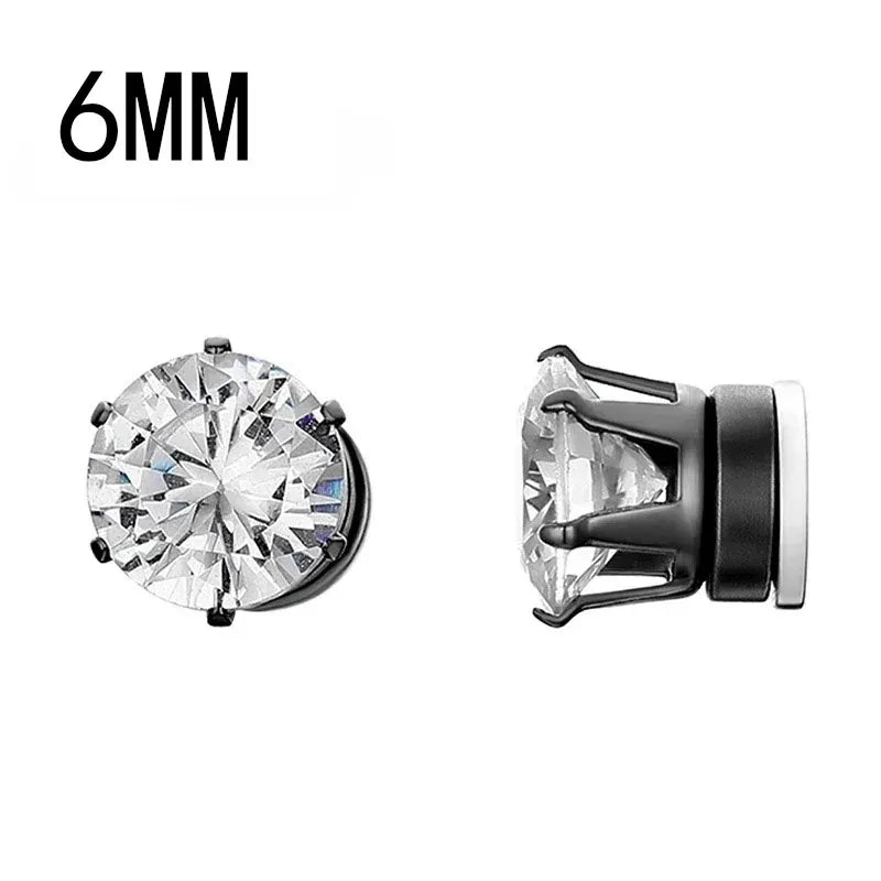 1-12 paia di orecchini a bottone magnetici alla moda, orecchini finti non piercing, regalo per uomo e donna. 