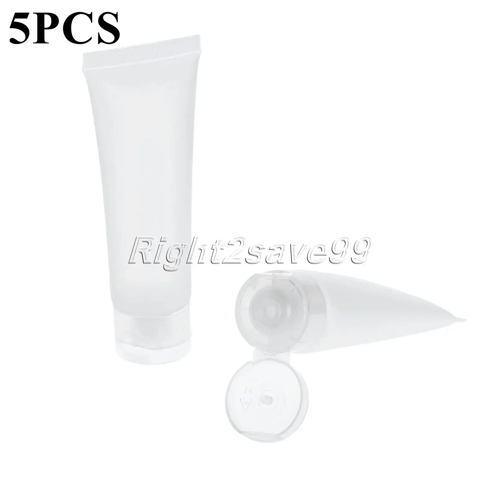 5 pezzi da 30 ml di profumo da donna, tubo morbido trasparente, contenitori vuoti per cosmetici, crema, lozione, shampoo, detergente per il viso 