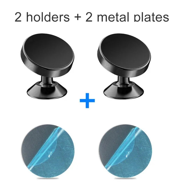 Magnetic Car Phone Holder With 360° Adjustable Rotation Stable Support Holder For iPhone 15 14 Samsung Xiaomi Dashboard Stand