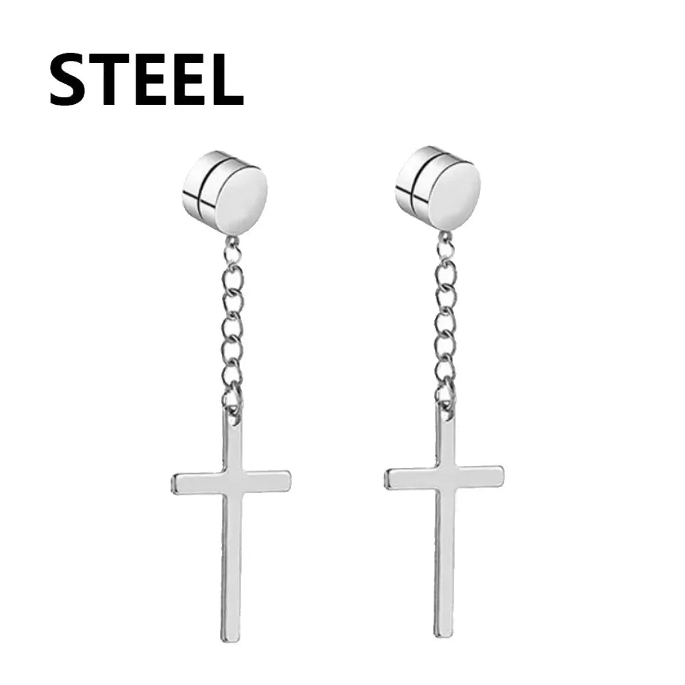 1-12 paia di orecchini a bottone magnetici alla moda, orecchini finti non piercing, regalo per uomo e donna. 