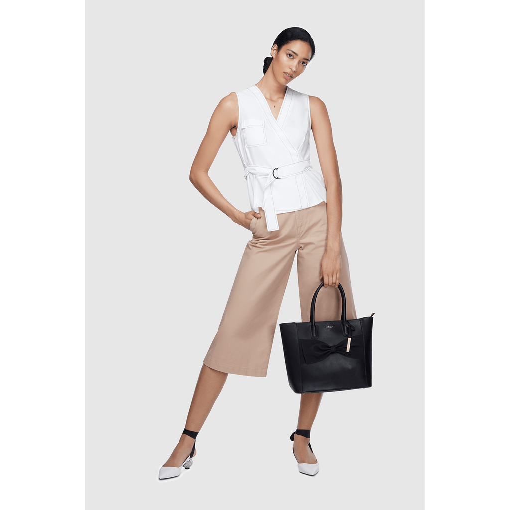 Borsa tote vegana Eufala Bow Grey 
