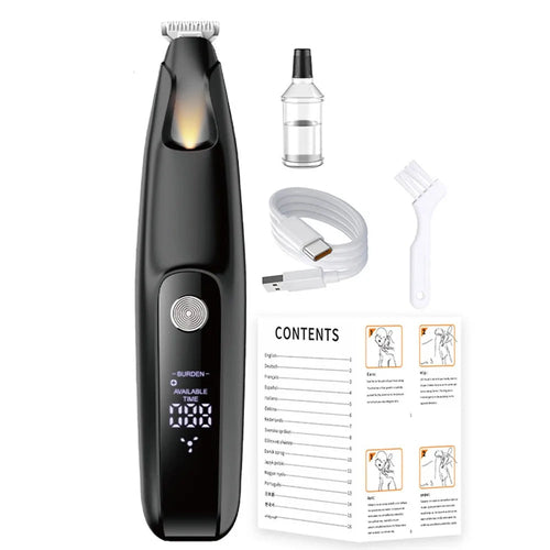 Comodo taglia zampe per cani a LED con display LCD, completamente impermeabile, per zampe di gatto 