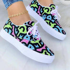 Scarpe da ginnastica da donna alla moda Graffiti 2022 