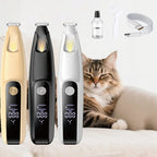 Comodo taglia zampe per cani a LED con display LCD, completamente impermeabile, per zampe di gatto 