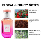 Profumo a lunga durata Smell Perfume EDP 50 ml/1,7 fl. oz Mousuf Wardi Eau de Parfum Spray per donna, floreale e fruttato ricco 