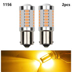 XMJS 2 pezzi Lampadina LED per auto P21W 1156 BA15S P21/5W BAY15D 1157 12V 7000K Bianco Indicatore di direzione Freno Backup Retromarcia Luci di parcheggio Lampade 