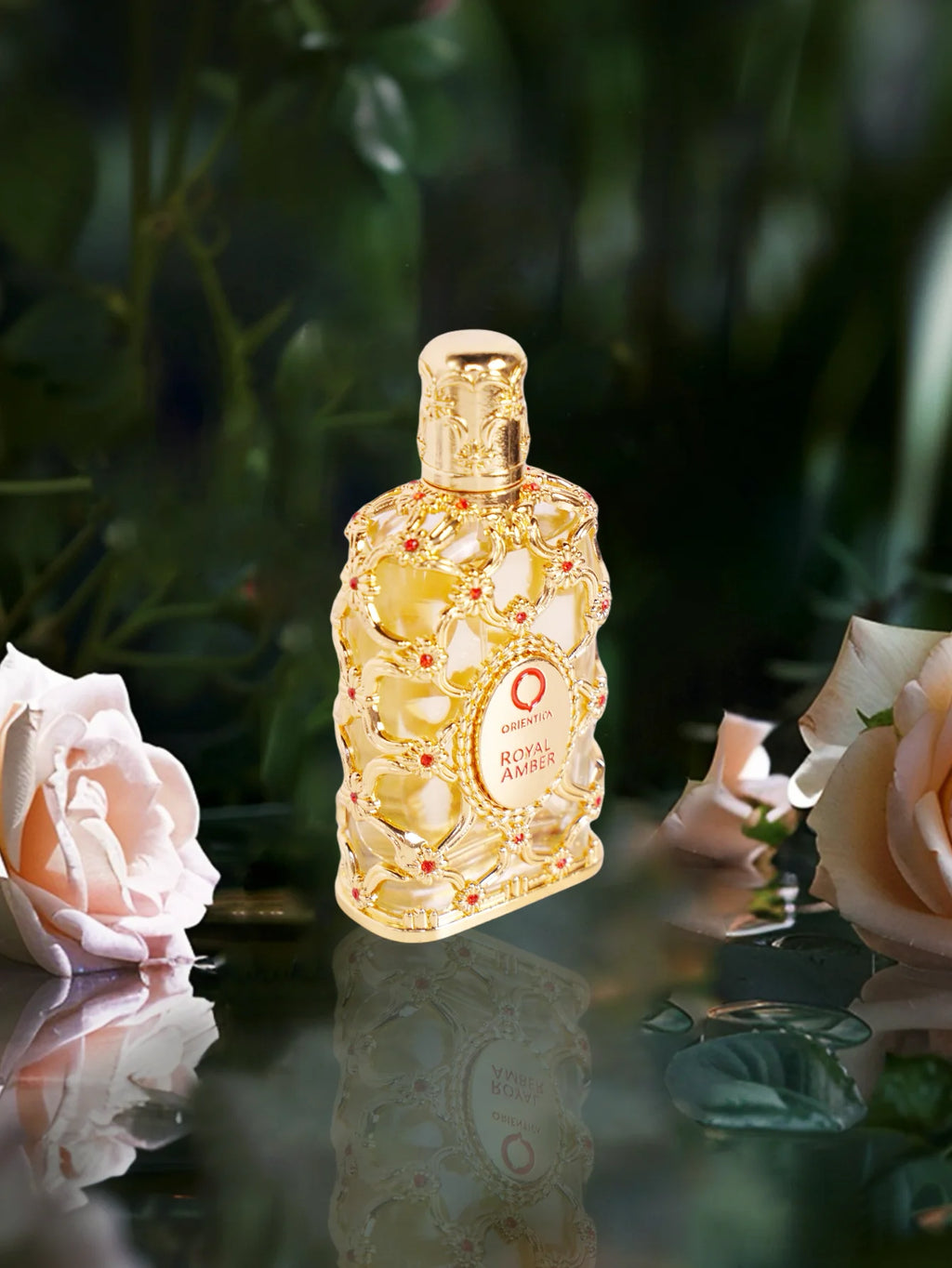 Orientica Royal Amber EDP 2,7 oz – Profumo unisex ambrato, vanigliato, legnoso, di lunga durata, regalo di lusso per Natale e festività 
