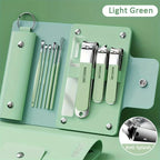 Set manicure da 6-9 pezzi con custodia in pelle, kit di strumenti professionali per la cura dei piedi e del viso, set di tagliaunghie in acciaio inossidabile, regalo 