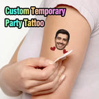 Adesivo per tatuaggio temporaneo personalizzato per San Valentino, design divertente, amore, cuore, festa, anniversario, matrimonio, coppie, bambini, ragazzo, regalo, 15 pezzi 