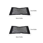 Rete portaoggetti per auto, rete elastica, tascabile, adesivo magico elastico, universale, rete posteriore per bagagliaio, tasca per sedile, organizer per auto 