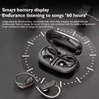Auricolari originali Sony Bluetooth 5.3 TWS Cuffie HiFi wireless con ganci auricolari per corsa, sport, chiamate, giochi, display LED 