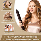 Arricciacapelli senza calore, fascia per capelli, bigodini morbidi senza calore, bigodini per capelli Lazy Curls, ferri flessibili per dormire con cuffia, strumenti per lo styling 
