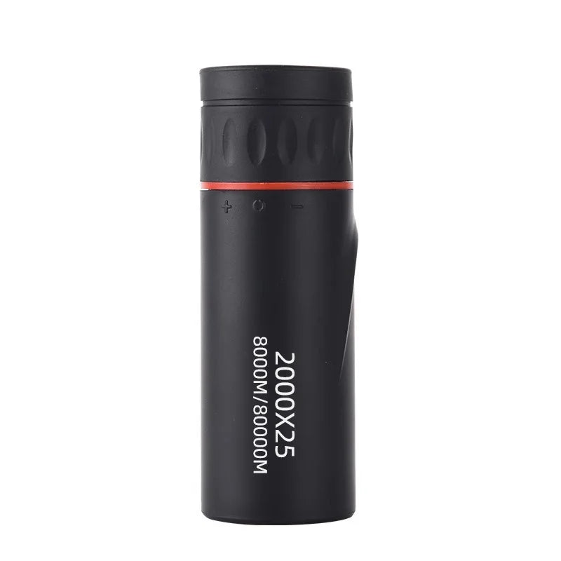 Nuovo telescopio monoculare HD 2000x25 Mini telescopio portatile per telefono cellulare con supporto Telescopio per campeggio, caccia e birdwatching 